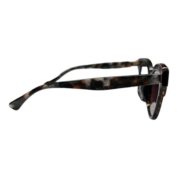 Judith Leiber Uva Sunglasses Brown Tortoise Square‎ Classic Cat Eye Textured main image 6